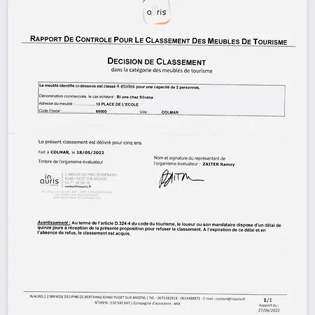 Bi Uns Chez Silvana Lejlighed Colmar